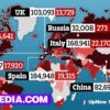 covid 19 countries ranked by confirmed cases v1