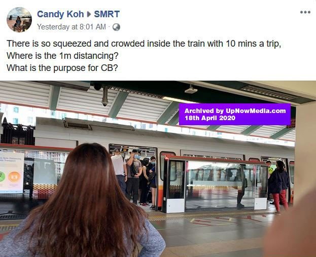 singapore lta lowering train frequencies is not helping commuters to social distance archive 1