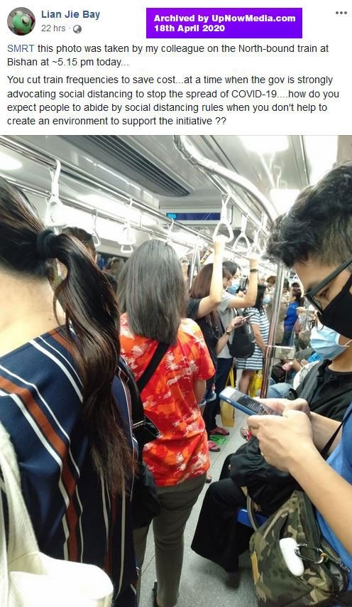 singapore lta lowering train frequencies is not helping commuters to social distance archive 4