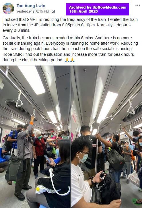 singapore lta lowering train frequencies is not helping commuters to social distance archive 5