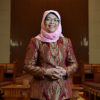 halimah yacob smiling in parliament