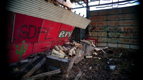 PVC pipes inside building